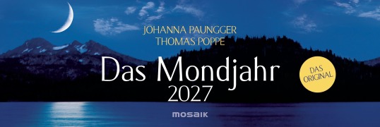 Cover-Bild zum Titel 'Das Mondjahr 2027 - Wochenkalender' von 'Johanna Paungger, Thomas Poppe'