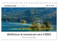 Weißblaue Impressionen vom Eibsee (Tischkalender 2025 DIN A5 quer), CALVENDO Monatskalender - Dieter-M. Wilczek