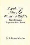 Cover-Bild zum Titel 'Population Policy and Women's Rights' von 'Ruth Dixon-Mueller'