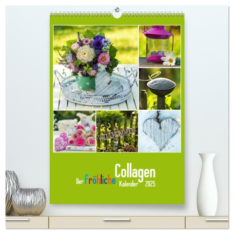 Der kunterbunte Collagen Kalender (hochwertiger Premium Wandkalender 2025 DIN A2 hoch), Kunstdruck in Hochglanz - Judith Dzierzawa - DoraZett