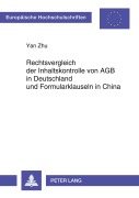 Cover-Bild zum Titel 'Rechtsvergleich der Inhaltskontrolle von AGB in Deutschland und Formularklauseln in China' von ''