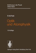 Cover-Bild zum Titel 'Optik und Atomphysik' von 'Robert W. Pohl'