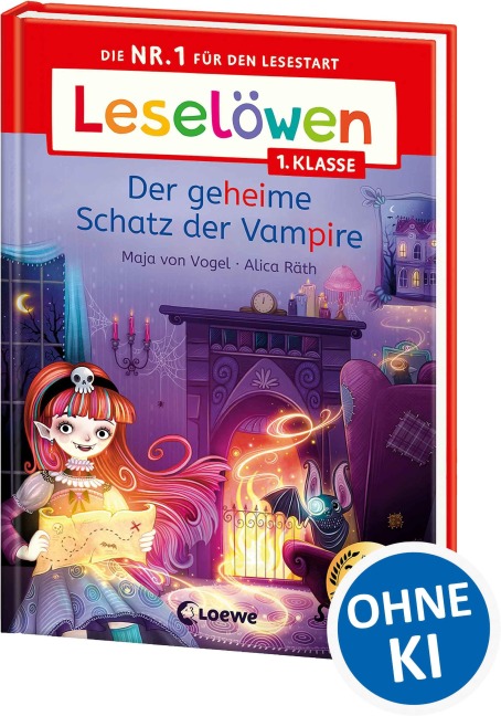 Leselöwen 1. Klasse - Der geheime Schatz der Vampire - Maja von Vogel
