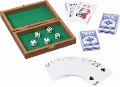 Spielkartenbox mit 5 Würfel und 2 Kartendecks á 54 Karten - 