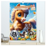 Cover-Bild zum Titel 'Tinker Ponys - Magische Momente, Gypsy Vanner für Mädchen (hochwertiger Premium Wandkalender 2026 DIN A2 hoch), Kunstdruck in Hochglanz' von 'Marco Warstat'