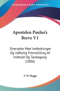 Cover-Bild zum Titel 'Apostelen Paulus's Breve V1' von 'F. W. Bugge'