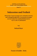 Cover-Bild zum Titel 'Sukzession und Freiheit.' von 'Bernhard Bayer'