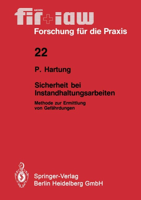 Sicherheit bei Instandhaltungsarbeiten - Peter Hartung