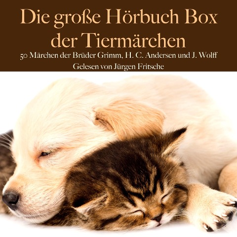 Die große Hörbuch Box der Tiermärchen - Hans Christian Andersen, Jürgen Fritsche, Gebrüder Grimm, Luna Luna, Johann Wolff