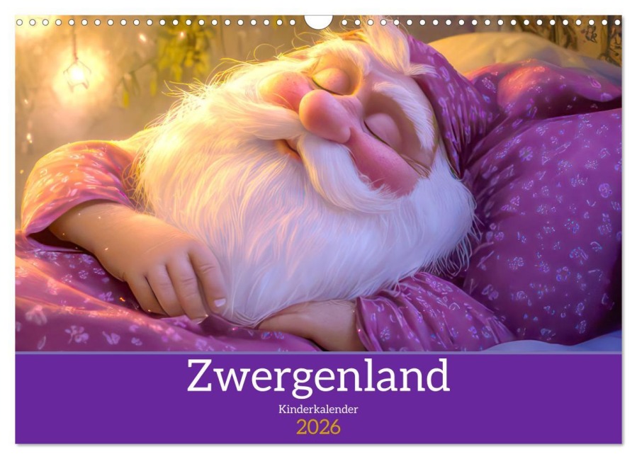Zwergenland - Kinderkalender (Wandkalender 2026 DIN A3 quer), CALVENDO Monatskalender - Liselotte Brunner-Klaus