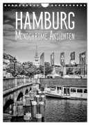 Cover-Bild zum Titel 'HAMBURG Monochrome Ansichten (Wandkalender 2027 DIN A4 hoch), CALVENDO Monatskalender' von 'Melanie Viola'
