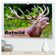 Cover-Bild zum Titel 'Rotwild. Edle Hirsche, stolze Kühe (hochwertiger Premium Wandkalender 2026 DIN A2 quer), Kunstdruck in Hochglanz' von 'Elisabeth Stanzer'
