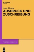 Cover-Bild zum Titel 'Ausdruck und Zuschreibung' von 'Anne Mazuga'