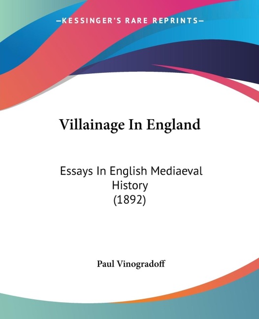 Villainage In England - Paul Vinogradoff
