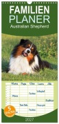 Cover-Bild zum Titel 'Familienplaner 2027 - Australian Shepherd - Hütehunde mit Familienanschluss mit 5 Spalten (Wandkalender, 21 x 45 cm) CALVENDO' von 'Barbara Mielewczyk'