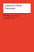 Cover-Bild zum Titel 'Lateinische Texte übersetzen. Reclam premium Sprachtraining' von 'Stephan Flaucher'