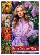 Cover-Bild zum Titel 'Retro Chic der 70er Retro Chic der 70er Fantasievolle Anlehnung an die Modeära (Wandkalender 2026 DIN A2 hoch), CALVENDO Monatskalender' von 'Anja Frost'