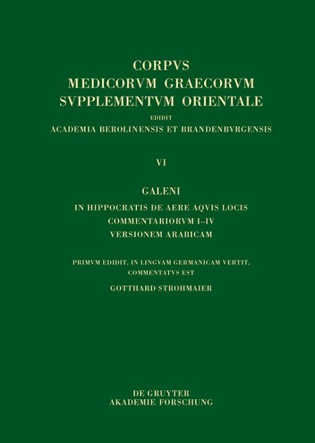 Galeni In Hippocratis Epidemiarum librum VI commentariorum I-VIII versio Arabica - 