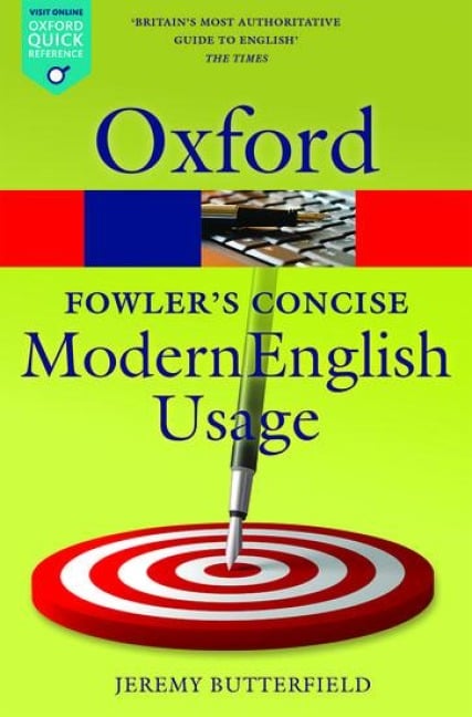 Fowler's Concise Dictionary of Modern English Usage - 