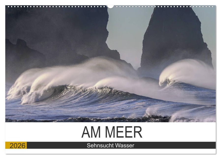 Am Meer. Sehnsucht Wasser (Wandkalender 2026 DIN A2 quer), CALVENDO Monatskalender - Rose Hurley