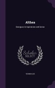 Cover-Bild zum Titel 'Althea: Dialogues in Aspirations and Duties' von 'Vernon Lee'