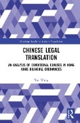 Cover-Bild zum Titel 'Chinese Legal Translation' von 'Wang Yan'
