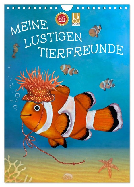 Meine lustigen Tierfeunde (Wandkalender 2024 DIN A4 hoch), CALVENDO Monatskalender - Marion Krätschmer