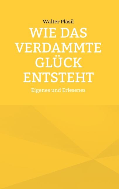 Wie das verdammte Glück entsteht - Walter Plasil