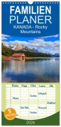 Cover-Bild zum Titel 'Familienplaner 2026 - KANADA - Rocky Mountains mit 5 Spalten (Wandkalender, 21 x 45 cm) CALVENDO' von 'Martin Büchler Und Christine Berkhoff'