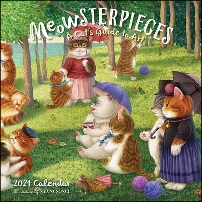 Meowsterpieces 2024 Wall Calendar: A Cat's Guide to Art - Magic Cat Publishing Ltd