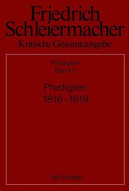 Predigten 1816-1819 - 