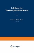 Cover-Bild zum Titel 'Leitfaden der Werkzeugmaschinenkunde' von 'Herm. Meyer'