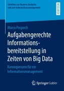 Cover-Bild zum Titel 'Aufgabengerechte Informationsbereitstellung in Zeiten von Big Data' von 'Marco Pospiech'