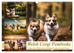 Cover-Bild zum Titel 'Welsh Corgi Pembroke (Wandkalender 2026 DIN A3 quer), CALVENDO Monatskalender' von 'Claudia Kleemann'