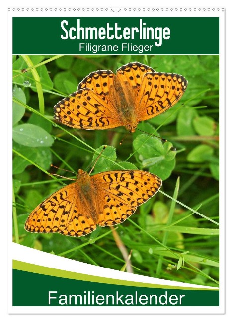 Schmetterlinge: Filigrane Flieger / Familienkalender (Wandkalender 2025 DIN A2 hoch), CALVENDO Monatskalender - Karl-Hermann Althaus