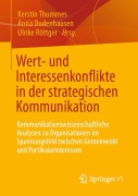 Cover-Bild zum Titel 'Wert- und Interessenkonflikte in der strategischen Kommunikation' von ''