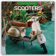 Cover-Bild zum Titel 'Scooters - Motorroller 2026 - 16-Monatskalender' von 'Robin Red'