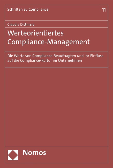 Werteorientiertes Compliance-Management - Claudia Dittmers