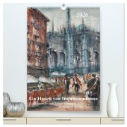 Cover-Bild zum Titel 'Ein Hauch von Impressionismus - Aquarelle von Isolde Gänesch (hochwertiger Premium Wandkalender 2026 DIN A2 hoch), Kunstdruck in Hochglanz' von 'Isolde Gänesch'