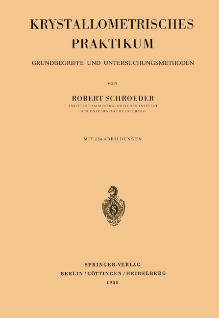 Krystallometrisches Praktikum - Robert Schroeder