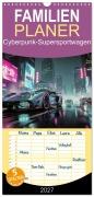 Cover-Bild zum Titel 'Familienplaner 2027 - Cyberpunk-Supersportwagen mit 5 Spalten (Wandkalender, 21 x 45 cm) CALVENDO' von 'Torsten Irmer'