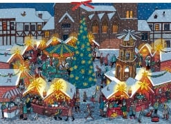 Cover-Bild zum Titel 'Auf dem Weihnachtsmarkt Adventskalender' von 'Anna Desnitskaya'