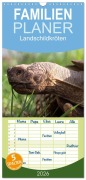 Familienplaner 2026 - Landschildkröten mit 5 Spalten (Wandkalender, 21 x 45 cm) CALVENDO - Marion Sixt