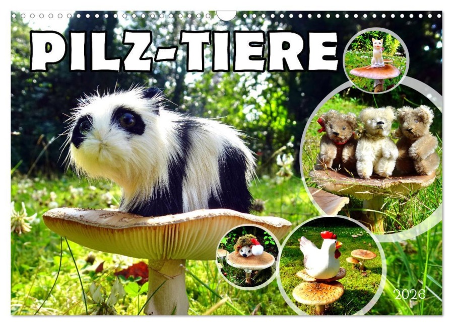 Pilz-Tiere (Wandkalender 2026 DIN A3 quer), CALVENDO Monatskalender - Henning von Löwis of Menar
