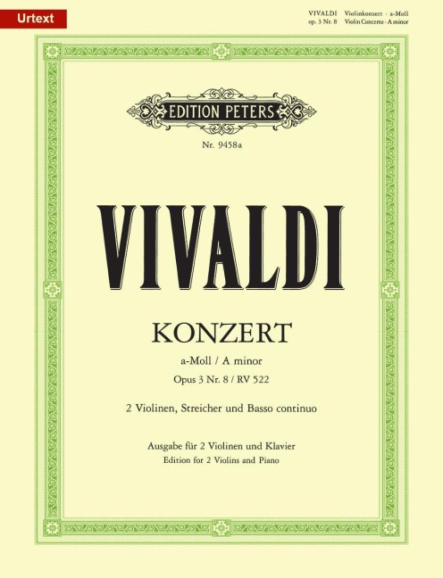 Konzert a-Moll op. 3, Nr. 8 RV 522 - Antonio Vivaldi