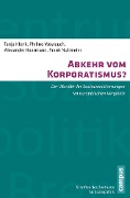 Cover-Bild zum Titel 'Abkehr vom Korporatismus?' von 'Tanja Klenk, Philine Weyrauch, Alexander Haarmann, Frank Nullmeier'