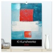 Cover-Bild zum Titel 'KI-Kunstwerke (hochwertiger Premium Wandkalender 2026 DIN A2 hoch), Kunstdruck in Hochglanz' von 'Martin Rettenberger'