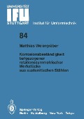 Cover-Bild zum Titel 'Korrosionsbeständigkeit tiefgezogener rotationssymmetrischer Werkstücke aus austenitischen Stählen' von 'Matthias Weiergräber'
