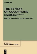 Cover-Bild zum Titel 'The Syntax of Colophons' von ''