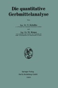 Cover-Bild zum Titel 'Die quantitative Gerbmittelanalyse' von 'Václav Kubelka, O. Krakowetz, A. Arnstein, Vl N¿mec'